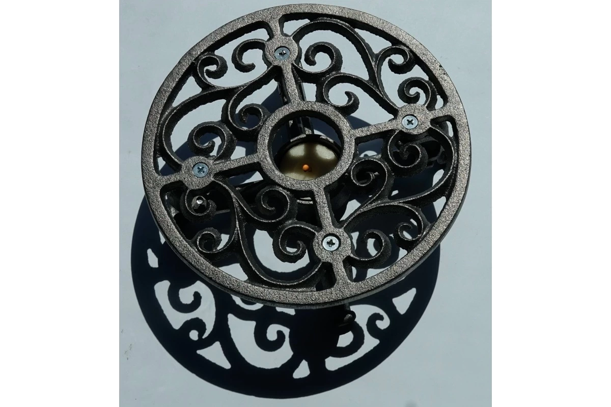 ISITICI Antik Görünümlü Küf Renkli Galvaniz Demir Döküm Fondü